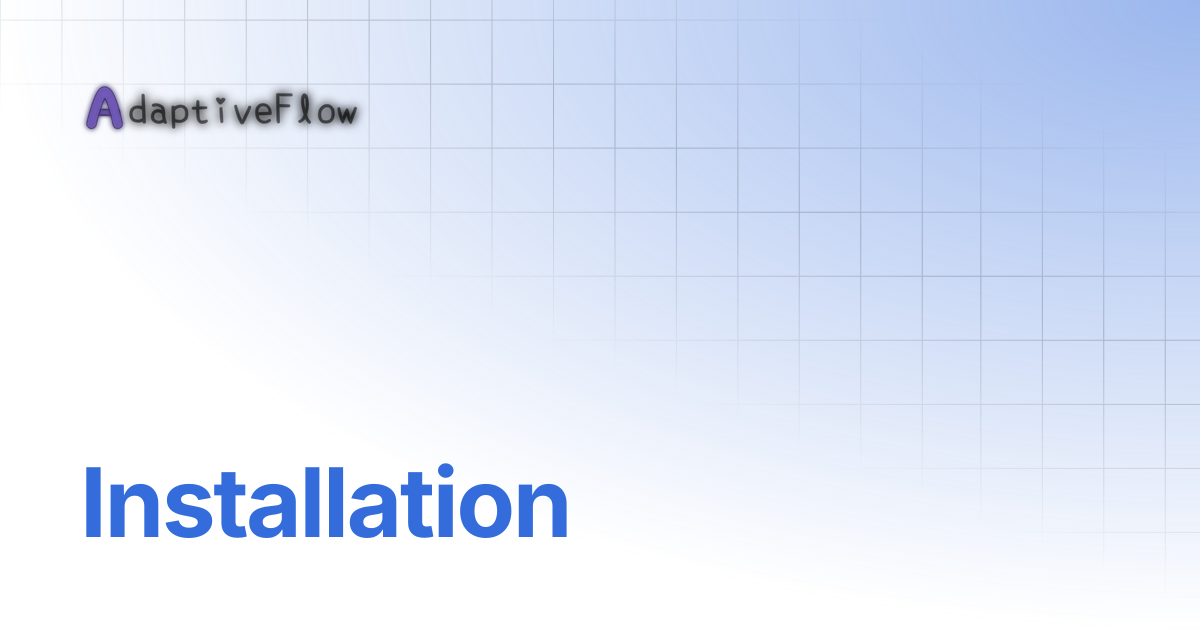 Installation | Documentation (AFVS)
