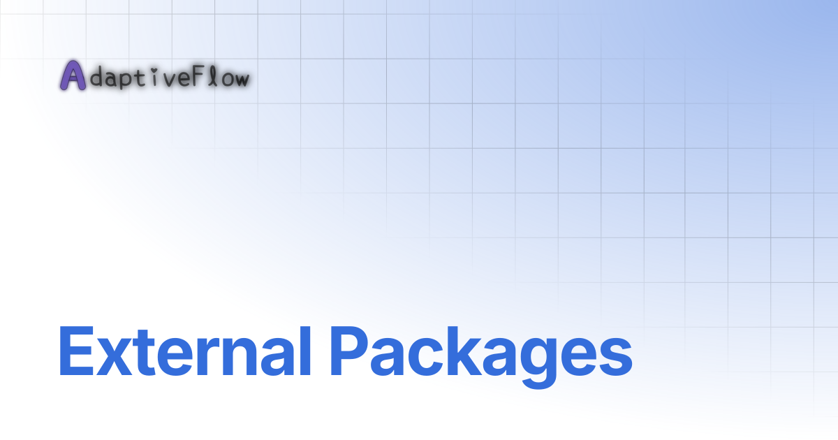 External Packages | Documentation (AFVS)