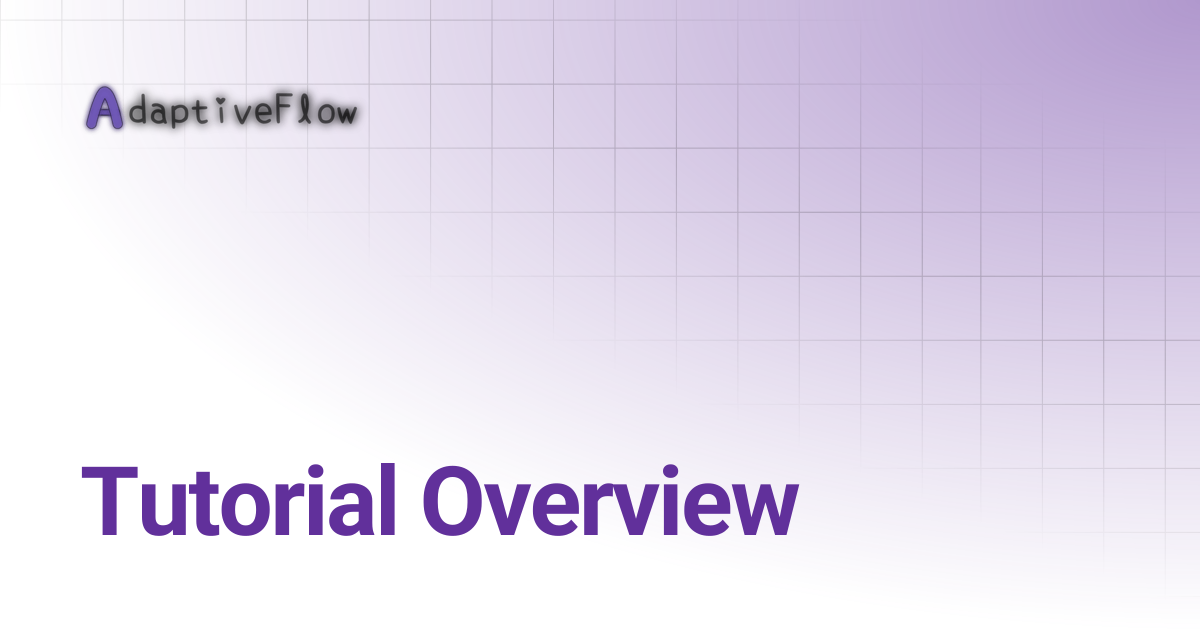 Tutorial Overview | Tutorials (AFVS)